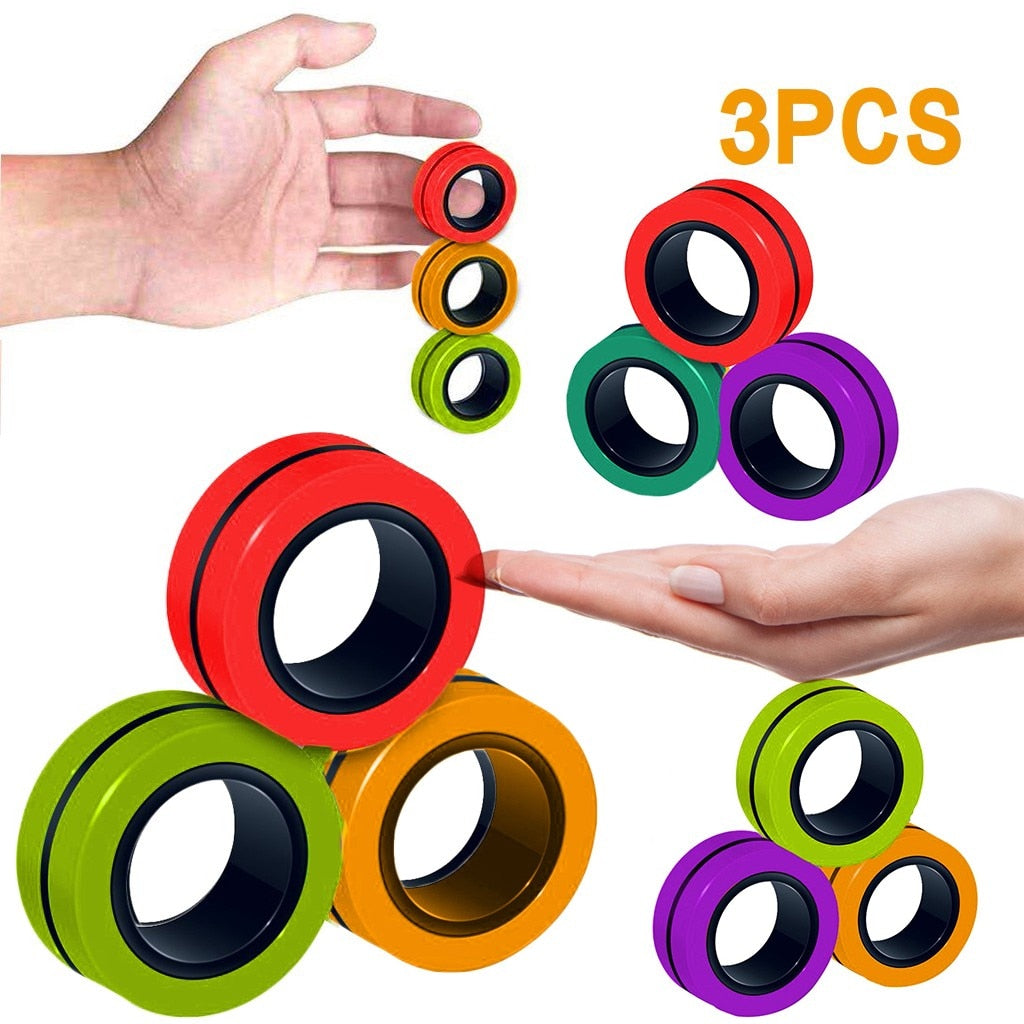 Magnetic Ring Fidget (3 Pieces)