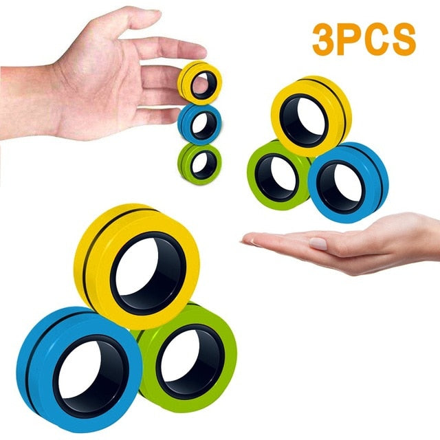 Magnetic Ring Fidget (3 Pieces)