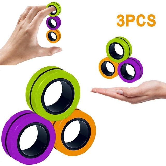 Magnetic Ring Fidget (3 Pieces)