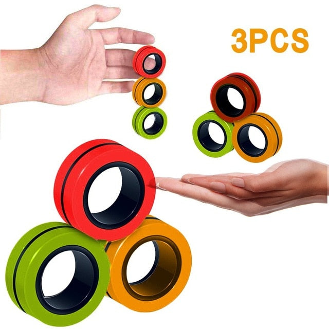 Magnetic Ring Fidget (3 Pieces)