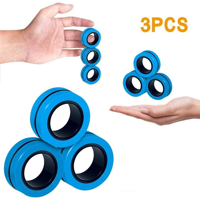 Magnetic Ring Fidget (3 Pieces)