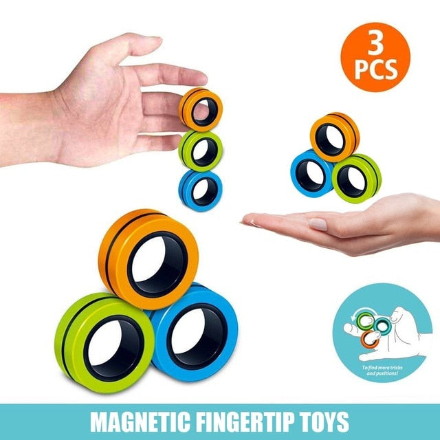 Magnetic Ring Fidget (3 Pieces)