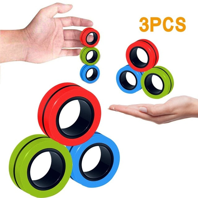 Magnetic Ring Fidget (3 Pieces)