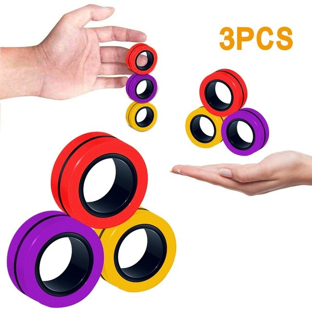 Magnetic Ring Fidget (3 Pieces)