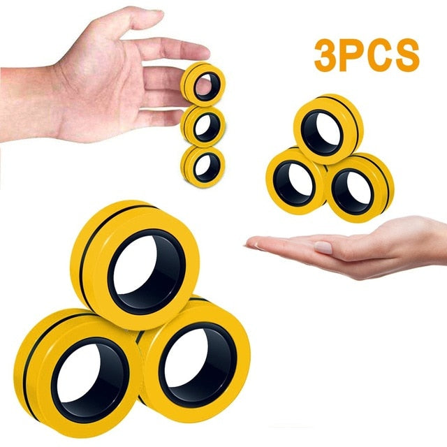 Magnetic Ring Fidget (3 Pieces)