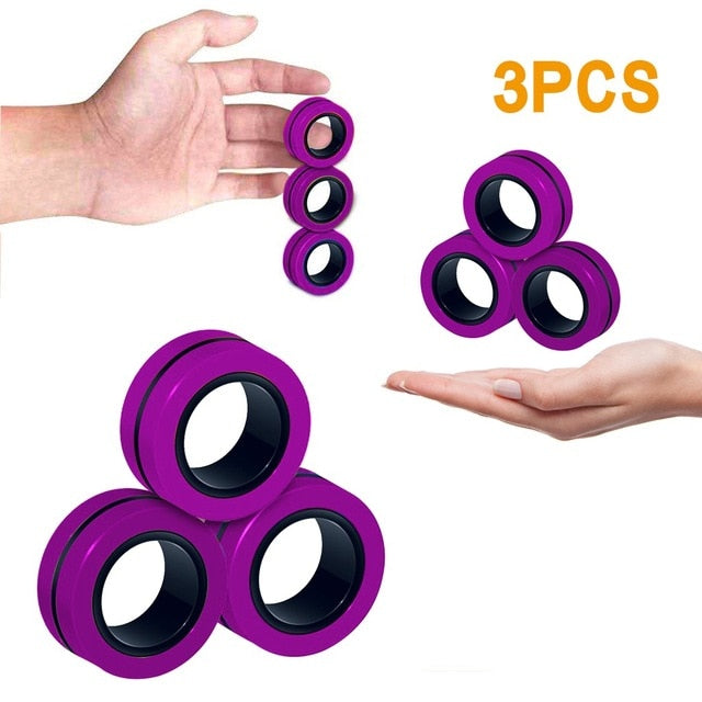 Magnetic Ring Fidget (3 Pieces)