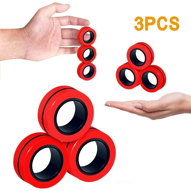 Magnetic Ring Fidget (3 Pieces)