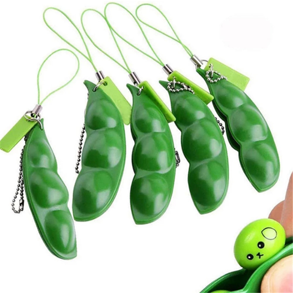 Edamame Pop It Keychain