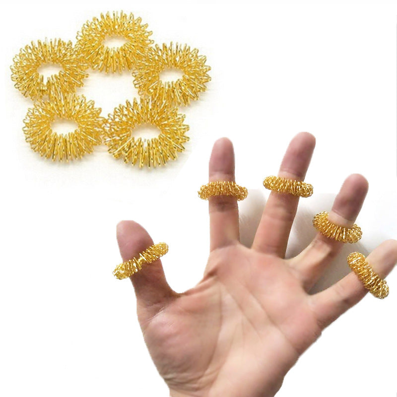 Spiky Sensory Fidget Rings (5 Pieces)