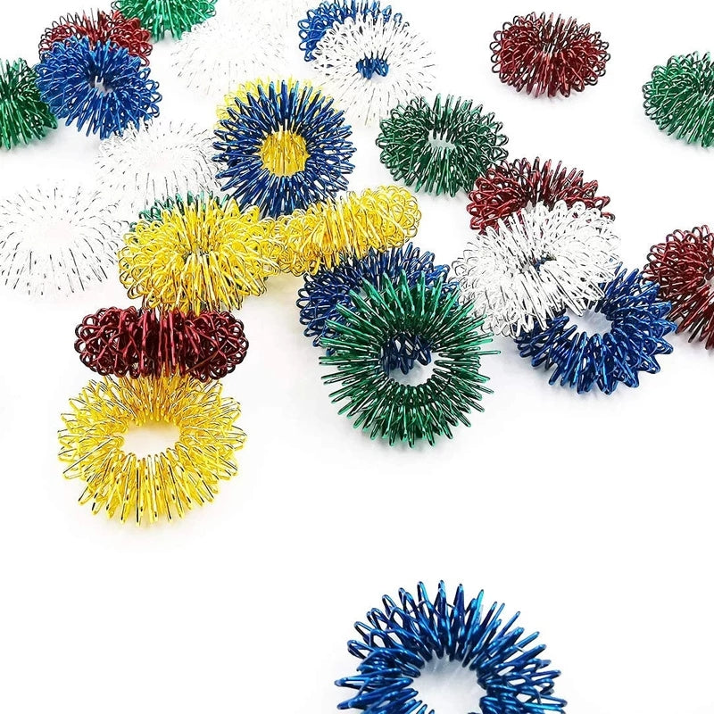 Spiky Sensory Fidget Rings (5 Pieces)