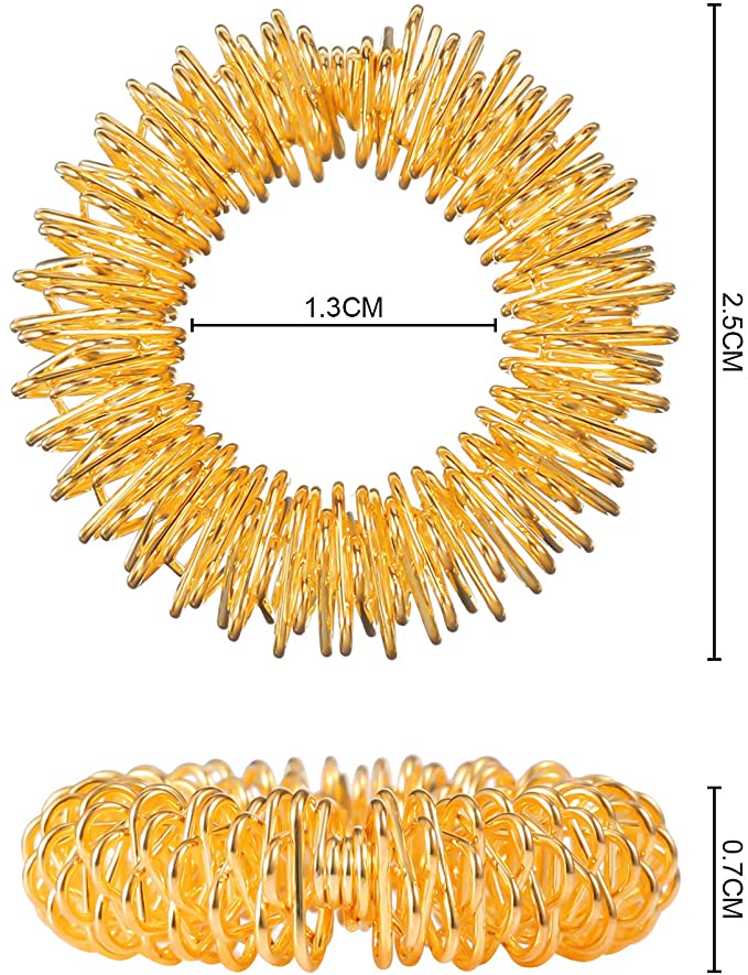 Spiky Sensory Fidget Rings (5 Pieces)